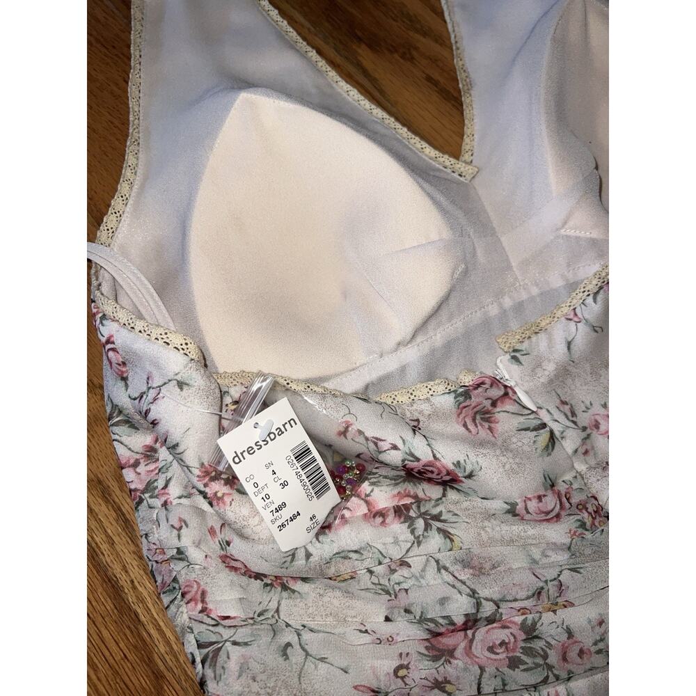 Dress barn silk dress size 10 festival romantic cottagecore farmcore romantic - Picture 4 of 13
